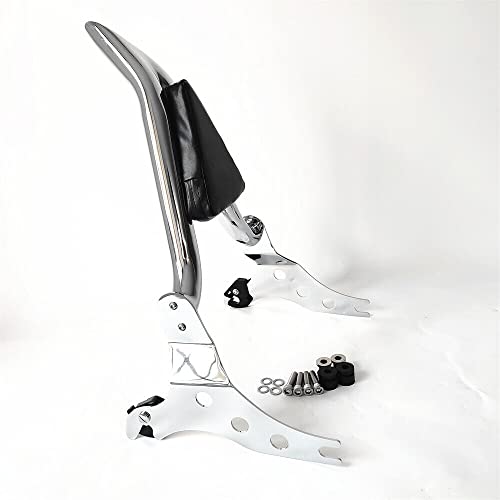 Chrom-Sissy-Bar, abnehmbare Beifahrer-Rückenlehne, Heckpolster, passend für Fatboy FLFBS 2018–2024 Breakout 2013–2024