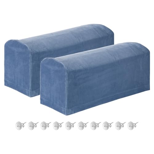 Fundas elásticas para reposabrazos de sillón reclinable con pasadores para protector de sofá 2