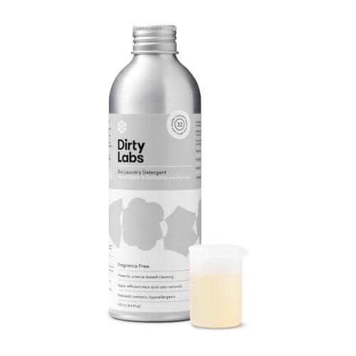 Dirty Labs | Hand Wash and Delicates | Scent Free | 32 Loads (8.6 fl oz) | Bio Enzyme Liquid Laundry...