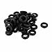 Tool parts 40pcs 10mm Inner Dia Black Rubber Electrical Round Wire Grommets Gasket