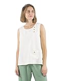  Coline - Débardeur uni Femme Lin et Viscose - Couleur : Naturel - Taille : L