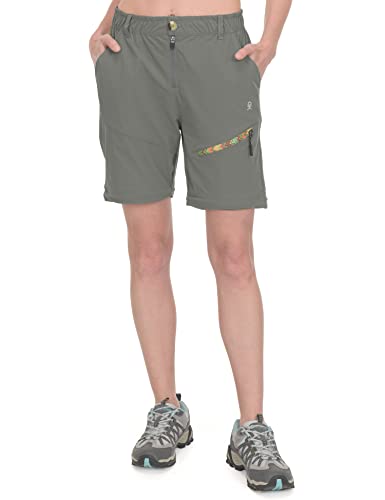 Little Donkey Andy Women's Convertible Zip Off Quick Dry Capri Pants Lightweight Hiking Silver Sage M #TOP3