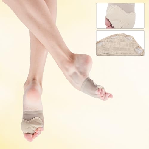 Foot Undies Thongs Half Sole Dance Shoes 5 Toe Lyrical Dance Paws Pads Ballet Contemporary Dance Shoes for Women Girls3