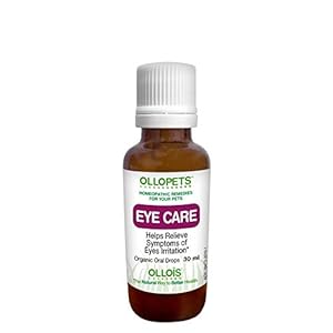 OLLOPETS Eye Care, Organic Homeopathic Remedy for All Pets, 1 Fl Ounce