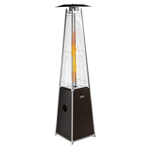 LEGACY HEATING Pyramid Patio Heater, 40,000BTU Outdoor Patio Heater, Quartz