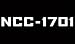 Cove Signs Star Trek - NCC-1701 Die Cut Premium Vinyl Decal - White 4"
