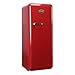 Vintage Industries ~ Retro-Kühlschrank Havanna in rot | 50er Jahre Look | Größe 152,5 cm | Kühl-Gefrier-Kombination 302l | Getränke-Kühlschrank mit Gefrierfach/Gefrierschrank 21l