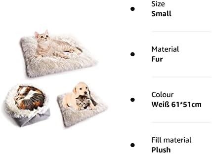2 in 1 bed for cat Fluffy Plush Cat Mat Pet Bed Pad Pet Bed for kitten Small Dogs Cat mattress dog bed autumn and winter Pet bed fluffy cat sofa Washable cat blanket for Indoor Warm Cat Cushion Bed