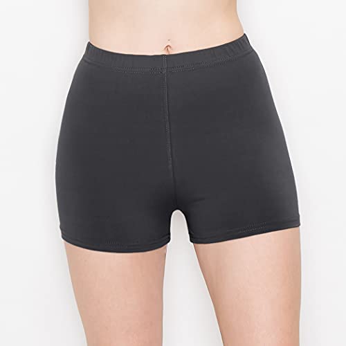 Image of ALWAYS Faux Leather Shorts - High Waist Active Stretch Yoga Short Pants for Women