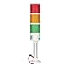 Aumotop LED Stack Tower Light Industrial Warning Column Signal Indicator Lamp for CNC Machine Tool Equipment Aluminum Alloy and ABS (24V)