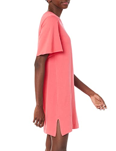 Vestido Básico Curto Oversized Evasê Rosa G