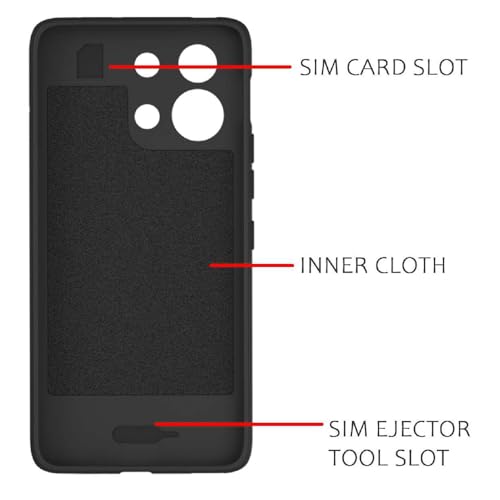 Image of Shockproof Case for Oppo K13 Turbo 5G | Full Camera Protection | TPU Flexible Back Cover for Oppo K13 Turbo 5G (Matte Black)