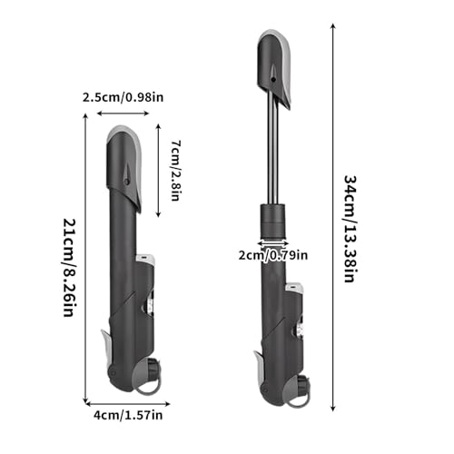 Compressor de ar portátil, bomba portátil para bicicletas - Bomba de ar leve para bicicletas bomba d