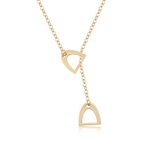 Pendentif fer à cheval pour homme et femme, collier chaîne bijoux en or tendance