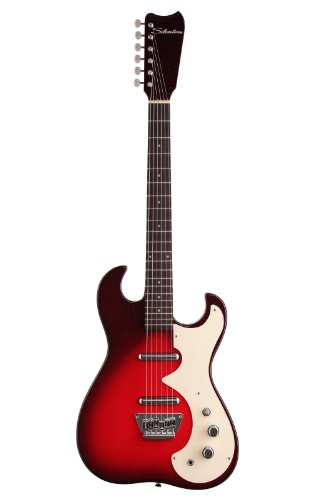 Silvertone Classic 1449-RSFB Solid-Body GLM^[, Red/Silver Flake Burst GLM^[ GNgbNM^[ isAj
