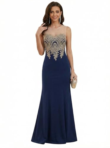Image of BABYONLINE D.R.E.S.S. Formal Dresses for Women Bodycon Mermaid Appliques Lace Elegant Prom Dress XIN262