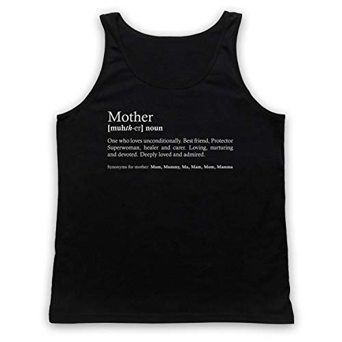 Débardeur Mother Dictionary pour la Fête des Mères, haut coton sans manches