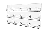 Marketing Holders Business Card Holder Wall Mount Rack 12 Pocket Gift Card Organizer Rack Qty 1
