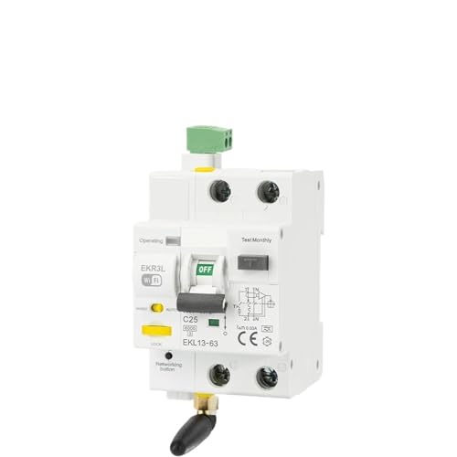 Disjoncteur intelligent 2P contre les coupures et surcharges de courant