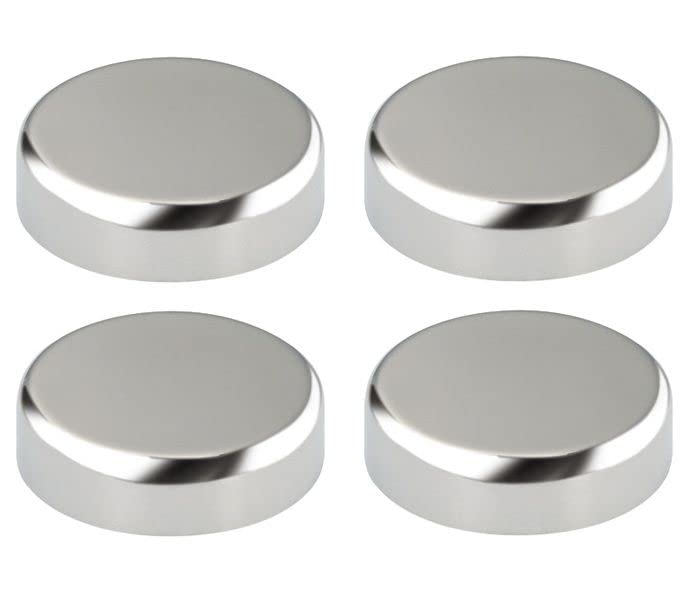 Image secondaire de Cache Charnière Ronde en Aluminium pour Vitrine - Lot de 4