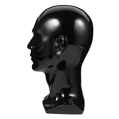minkissy Professional Male Mannequin Head Display Tool for Wigs Hats Glasses for Salon Home Use Circumference Smooth Surface for Safe Styling and Transport
