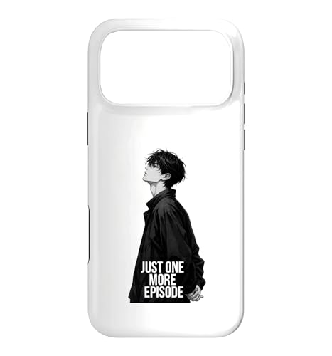 Just One More Episode Minimal �A�j�� ���[�h�A�[�g �X�}�z�P�[�X iPhone 17 Pro Max �p