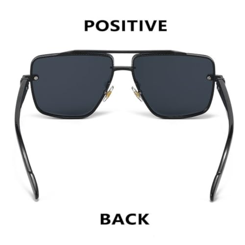 Lunettes de soleil de conduite homme double métal branches grainées chic