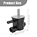 EKUWU Car Vacuum Purge Valve Solenoid, 90910-12276 Vapor Canister Purge Valve, Compatible with 4Runner Corolla Camry FJ Cruiser Prius Tacoma Tundra Scion xA xB xD Lexus 136200-7010