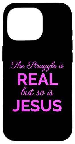 Struggle is Real Jesus �N���X�`���� ���� �����̈�� �F�� �ǂ� �X�}�z�P�[�X iPhone 16 Pro �p