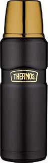 Thermos King Flask Vacuum Insulated 470ml Black & Gold