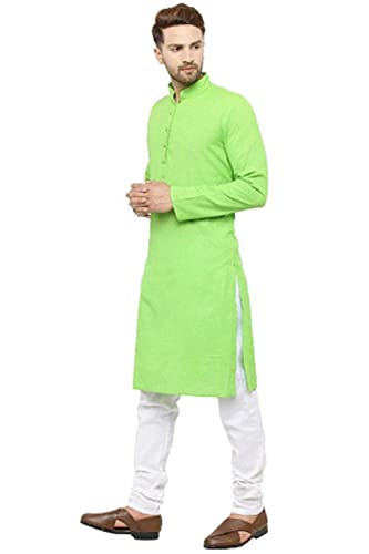 Image of OORA Men's Cotton Kurta & Pajama Set for Birthday,Wedding, Ceremony, Casual, Engagement