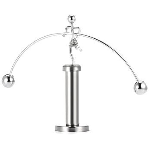 One Leg Balancing Swing Desk Decoration - Silver