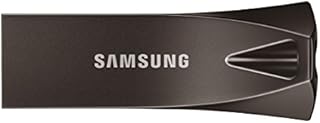 SAMSUNG BAR Plus 3.1 USB Flash Drive, 128GB, 400MB/s, Rugged Metal Casing, Storage Expansion for Photos, Videos, Music, Files, MUF-128BE4/AM, Titan Grey