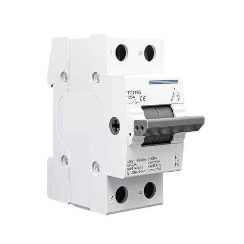 Commutateur de commutation 3P 125A interrupteur d'isolement triphasé inverseur de source automatique