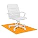 SiaBiced PVC Floor Protection Mat for Home and Office, 24x21 Inches, 1.5mm Matte