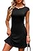 OFEEFAN Womens Homecoming HOCO Dresses 2025 Mother of Bride Dresses for Teachers Elegant Club Date Outfits Cocktail Black M