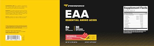 Image of Primaforce EAA Powder (30 Servings) | Essential Amino Acids for Pre /Intra Workout and Recovery - Non-GMO and Gluten Free (Watermelon)