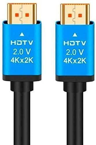 DooBuy 15 Meter 4K UHD Ultra HD HDMI Male to Male Cable Compatible with Desktop, Laptop, Projector DVR, TV & All HDMI supported Devices (Black) (4K -15- MTR)