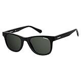 Custodia Protettiva Inclusa Polaroid PLD 1016, Occhiali da Sole Uomo, Nero (807/M9 Black), 50