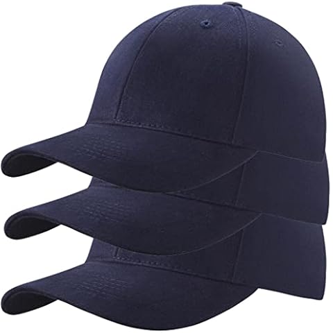 3 Pack Cotton Baseball Caps for Men Women Cover