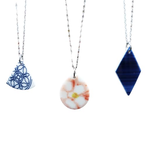 陶磁器 ネックレス アクセサリー ネックレス オリジナル ハンドメイド 手作り 手作業 一点物 おしゃれ 環境配慮 SDGs
