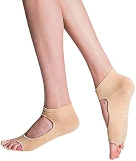Tucketts Toeless Non Slip Grip Socks Women, Yoga, Barre, Pilates, Colombia Made