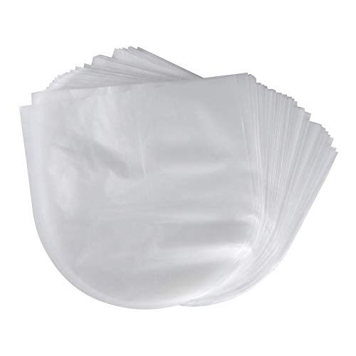 Tosuny Record Sleeves Protective Bag 50Pcs 12in PE Antistatic Record Sleeves Suitable for Uncovered 12inch for LP/LD Record