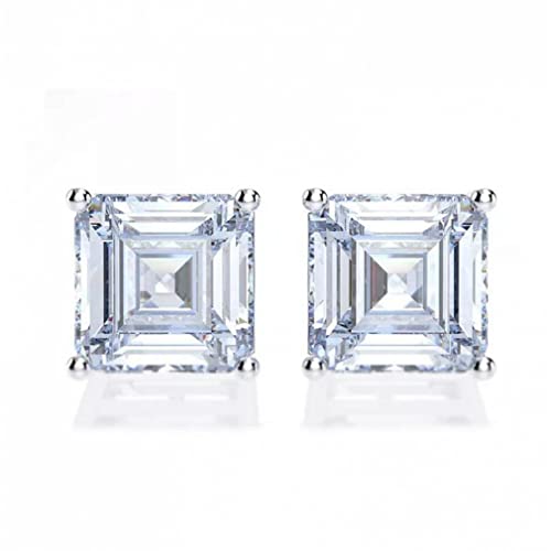 Boucles d'oreilles diamant de carbone 7mm pour illuminer vos tenues de soirée