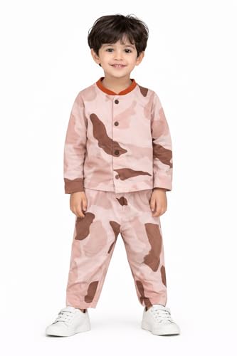 Image of 3BROS BodySuit /Dress for Boys /Girls Full Pajama & Casual Full Sleeves Night Suit Top Combo Kids Set