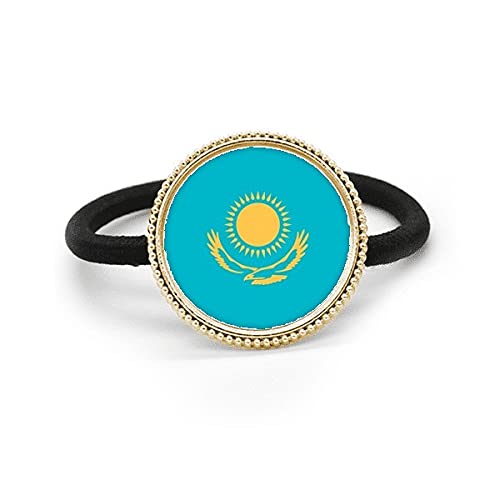 Drapeau Kazakhstan élastique cheveux en métal pour sublimer vos coiffures lors des fêtes