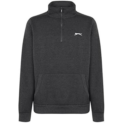 Slazenger Men's Charcoal Marl Fleece Top Cover