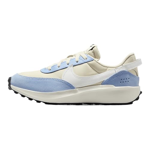 Nike Waffle Debut Women's Shoes (DH9523-007, Soft Pearl/Aluminum/Black/Summit White)