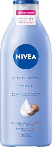 NIVEA - NIVEA Lait corps Hydratant Douceur 72h (1 x 400 ml) — Crème hydratante à l'Acide Hyaluronique pur & Beurre de karité — Soin pour le corps avec sérum hydratant nourrissant peaux sèches - -53%