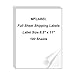 MFLABEL 100 Full-sheet 8-1/2" x 11" Shipping Labels Address Labels (100 Labels)
